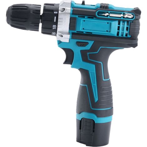 Tout-en-un perceuse à percussion sans fil rechargeable : Kit pour la maison avec tournevis et visseuse lithium-ion compacte (1/5)