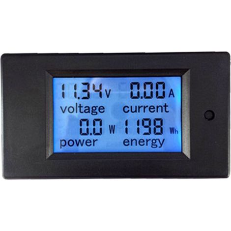 Voltmètre-ampèremètre CC multifonction – JINFGERNE – Affichage LCD numérique – Testeur et détecteur de courant