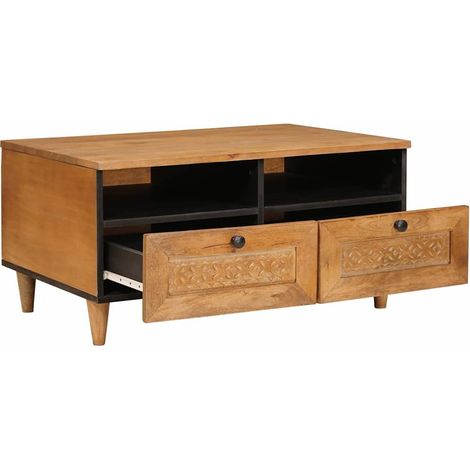 Maison Exclusive - Tavolino da salotto Marrone Chiaro 80 x 54 x 40 cm
