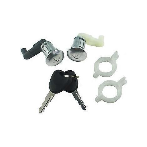 Türschlosszylinder-Set aus Zinklegierung 7701468981 für Renault Megane Scenic Clio Thalia 7701468982 (2 Zylinder + 2 Schlüssel)