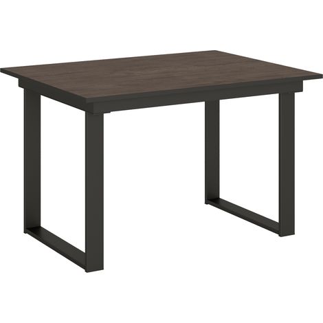 Tavolo allungabile 90x120/180 cm Bandos Noce telaio Antracite (1/5)