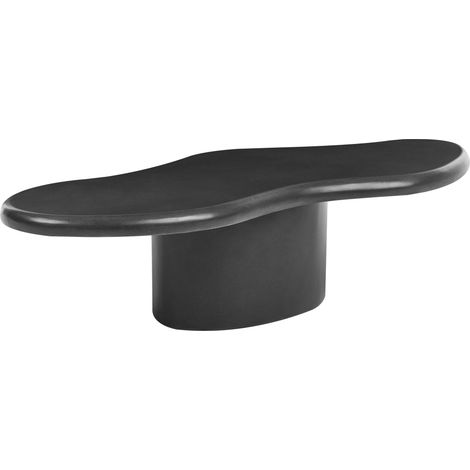 Accent Coffee Table Black MgO 120 x 57 cm Stain Rust Water Wind Resistant Boho Modern Outdoor Living Room CONZA (1/5)