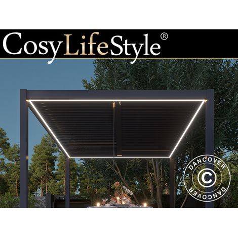 LED Lichtleiste für San Pablo Pergola Pavillon 3x4m, 4 Stk., (1/5)