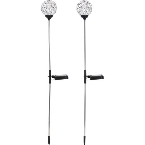 Solar-Gartenleuchten, LED-Kugellampen für den Außenbereich mit Farbwechsel, IP65 wasserdicht, für Wege, Rasenflächen, Höfe und Balkone (1/5)
