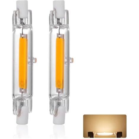 RHG R7S 78 mm 10-W-LED-Lampe, warmweiß (3000 K), 1500 lm, entspricht einer 20-W-Halogenlampe (J78), dimmbar, 360°-Abstrahlwinkel, 10-W-R7S-78-mm-Slim-COB-LED-Lampe, 2er-Pack (1/5)
