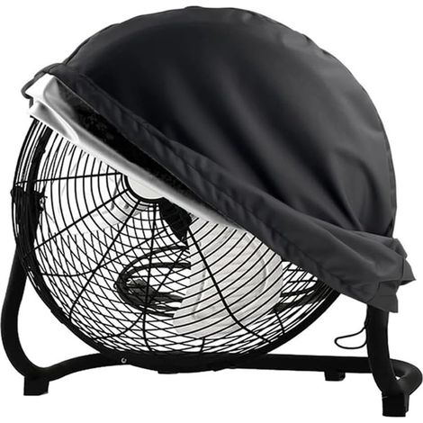 Housse de ventilateur en tissu Oxford 210D pour ventilateurs muraux industriels de 30,5 à 40,6 cm, pochette noire (119 x 55 x 117 cm) (1/5)