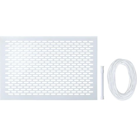 GARRYFIZH Kit protecteur de skimmer - Attrape-feuilles pour piscine, système à ressort, anti-débris, assemblage facile, blanc