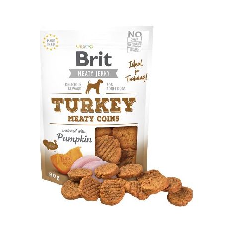 Premios para perros británicos - Trozos crujientes de pavo 80 g (1/3)