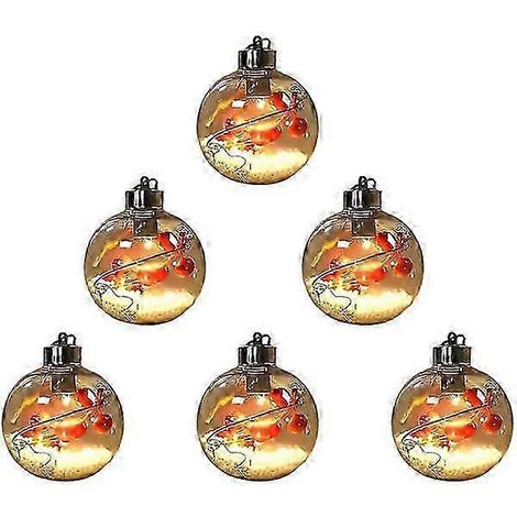 Boule de Noël transparente à suspendre (1/3)