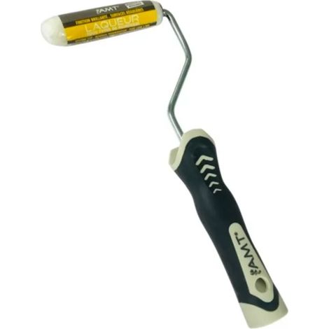 Rouleau peinture laqueur 15mm – Pure laine 5mm – Manche ergonomique – Finition brillante pour surfaces régulières – AMT
