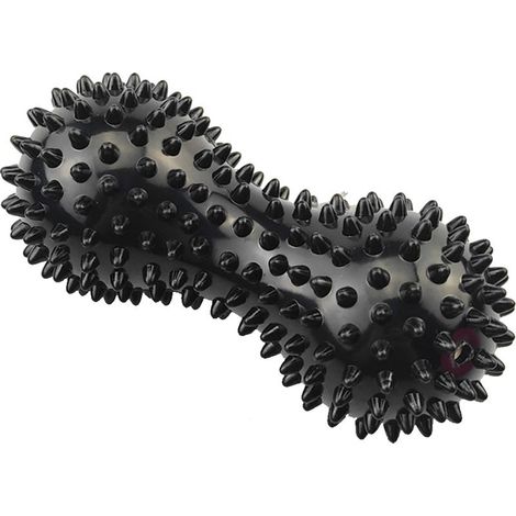 Balle de massage de yoga, balle de massage à picots en forme de cacahuète pour exercices de fascia en extérieur et en intérieur (1/4)