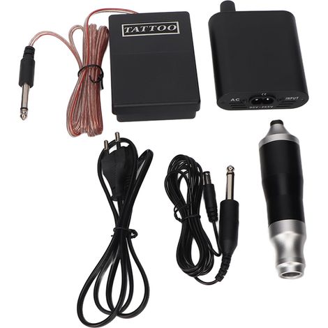 Kit Tatouage Professionnel avec Machine Rotative, Alimentation et Pédale - Prise UE 90‑265V (1/5)