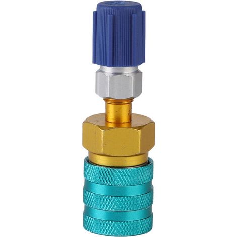 Adaptateur de climatisation, coupleur rapide R1234YF côté bas pour tuyau de charge-Crezuo (1/5)