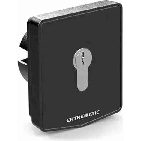 DITEC - cod. AXK5I Selettore a chiave da semi-incasso con cilindro europeo. Antieffrazione con scocca metallica. Compatibile con scatole standard diametro 57 mm. Doppio contatto elettrico a microswitc