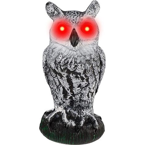 Vogelscheuche Realistische Vogelabwehr Lockvogel Drehkopf