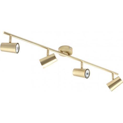 Litecraft Chobham Spotlight Bar Adjustable Ceiling 4 Light - Satin Brass (1/5)