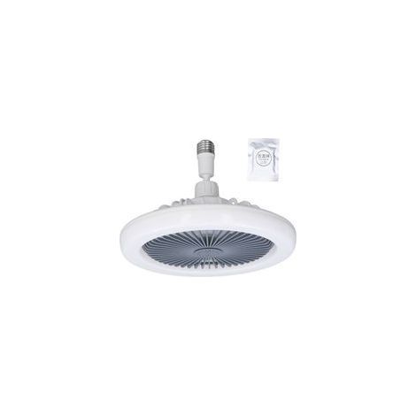 Ventilateur de plafond réglable avec éclairage intégré E27 – 85–265 V, idéal pour salon ou chambre, installation facile (1/5)