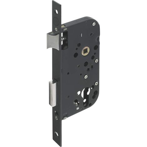 Yale Y60 Serratura da incasso foro cilindro, asse 50 mm, baule 148 mm, Y60K-A50/N, cassetta di sicurezza reversibile, testa quadrata per porta d'ingresso, di servizio, locali sensibili-nero, Axe 50mm (1/5)