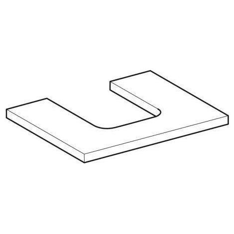 Geberit ONE Waschtischplatte, Ausschnitt mittig, für (1/5)