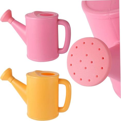 Gießkanne für Zimmerpflanzen, 2 Gießkannen für Kinder, kleine Kunststoffkannen, niedliche Gartenblumen für Gartenpflanzen, 700 ml/24 oz/0,2 Gallonen für den Innenbereich (1/5)
