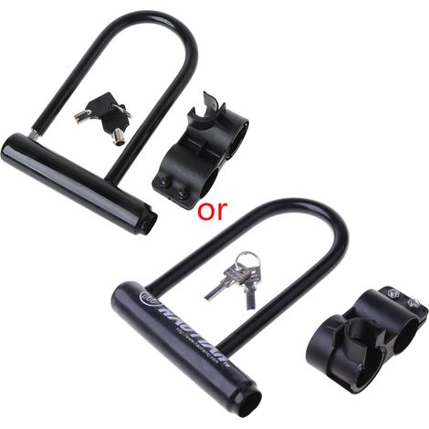 Antivol en U pour vélo, moto, scooter, chaîne en acier + 2 clés (neuf)-AquaForge (1/5)