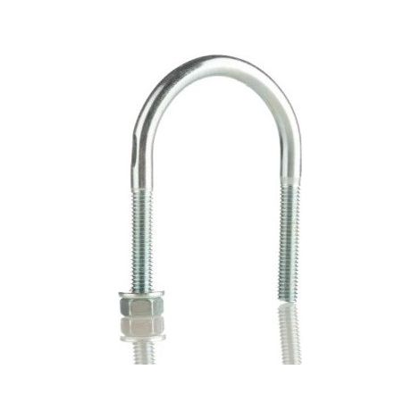 ABARCON EN "U" COMPLETO INOX A2(304) M6-1/2" - ATUSA