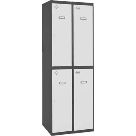 Taquilla 1800x600x500 SIMONLOCKER PROFESIONAL TANDEM 2/4 300 (600) AN/BL marca SIMONRACK