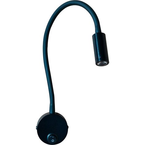 Applique LED Classico 3 W, 4000 K, 450 Lm, Nero, 35 x 6,3 cm