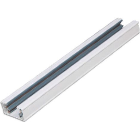 Binario elettrificato monofase 3 fili (F) (N) + (T) 1 metro bianco Aigostar