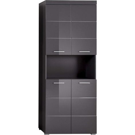 Colonne de salle de bains moderne grise 73 cm Andora (1/5)