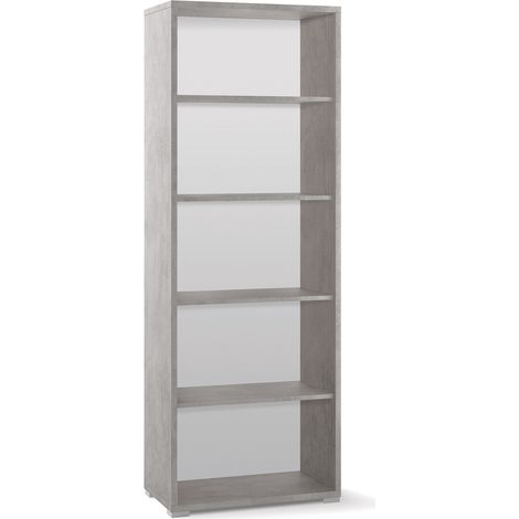 Libreria a Giorno 71x199x41 cm Cemento (1/2)