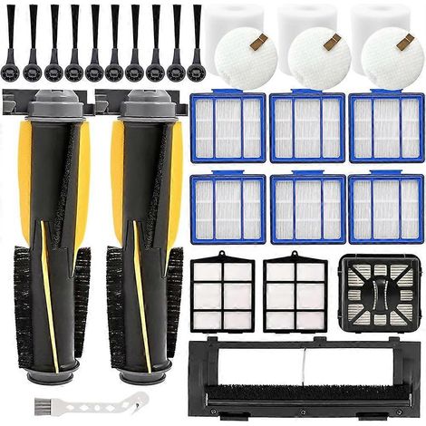Pièce de rechange pour Shark IQ R101AE RV1001AE AV912S RV913S AV1010AE RV1000 AV970 AV1002AE : brosse principale, couvercle, filtre (1/5)
