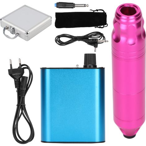 Kit de machine à tatouer rotative avec stylo, bloc d'alimentation et pédale sans fil 90-265V, prise UE pour débutants (1/5)