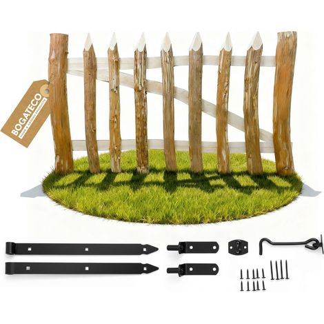 Portillon Bogateco Noisetier 60x100 cm Droite avec Accessoires (1/5)