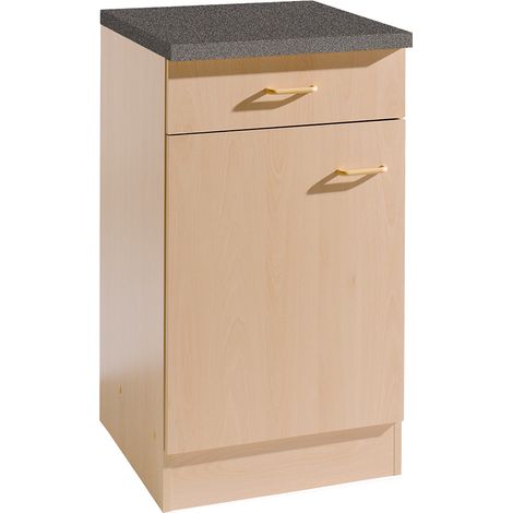 Küchen-Unterschrank 40 cm 1-türig SALERNO-03 Buche Dekor