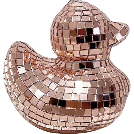 Boule disco en forme de canard, décoration rétro années 70, boule miroir en verre pour scène, mariage et festival de musique – Compa (1/5)