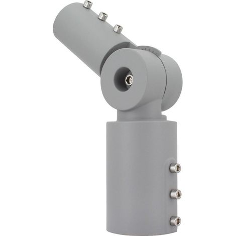 Brazo de Columna Direccionable 90º Ø60 mm para Luminarias de Alumbrado Público Gris Gris (1/3)