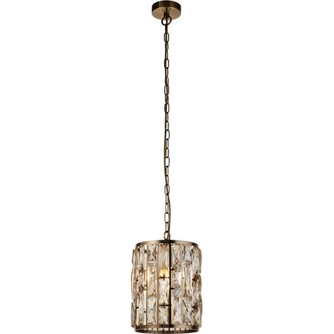 Searchlight Bijou Suspension Laiton Antique, Verre à Champagne (1/3)