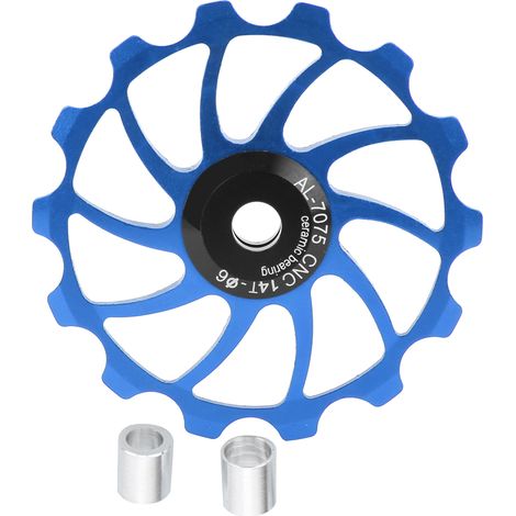 Guidage de roue arrière 14T en alliage d'aluminium bleu pour vélo - Poulie de guidage de chaîne de cyclisme (1/5)