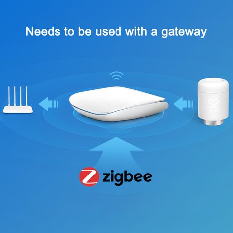 Vannes de radiateur thermostatiques Tuya Zigbee, contrôle intelligent sans fil par application de téléphone portable, Thermostat de chauffage domestique, contrôleur de température compatible avec Amaz (1/5)