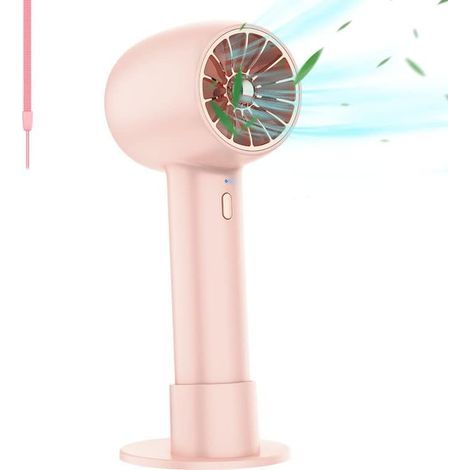 Mini ventilatore portatile, batteria da 2000 mAh, porta USB, supporto rimovibile, piccolo ventilatore portatile per donne, bambine e ragazze (1/5)
