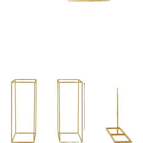 Soporte de lona, estructura de acero resistente, opciones de decoración versátiles, M, Oro (1/2)