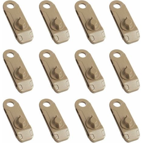 Pinces de Bâche Clips de Tente de Camping en Plastique Petite Pince à Oeillets pour Auvent Toile d'Ombrage de Jardin Activités de Plein Air (1/4)