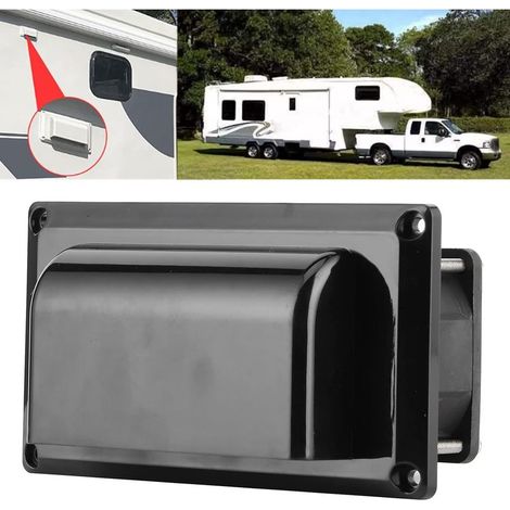 Extracteur d'Air,12V 25W Ventilateur d'Extraction Latérale,Ventilation Caravane Camping car Remorque RV pour Campeur Bateau Marine Yacht Noir 123x163mm (1/5)