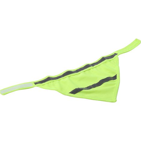 Reflektierendes und fluoreszierendes Hundehalsband - Sicherheits-Hundeschal (Leuchtend Gelb, Größe M) (1/5)