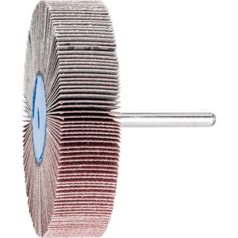 PFERD TOOLS Korund Fächerschleifer F Ø 80x20mm Schaft-Ø 6 mm A150 für Feinschliff und Finish 10 Stk (1/4)