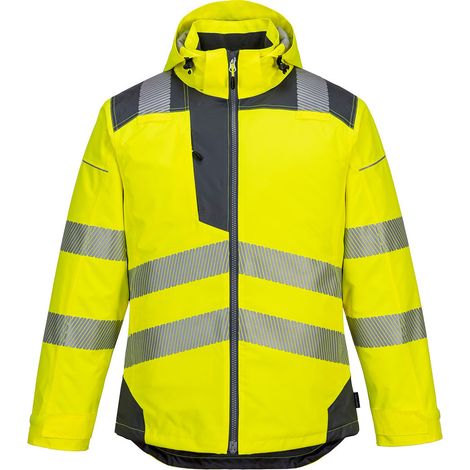 Parka Hv Pw3 Farbe: Gelb/Grau Größe XL - Portwest