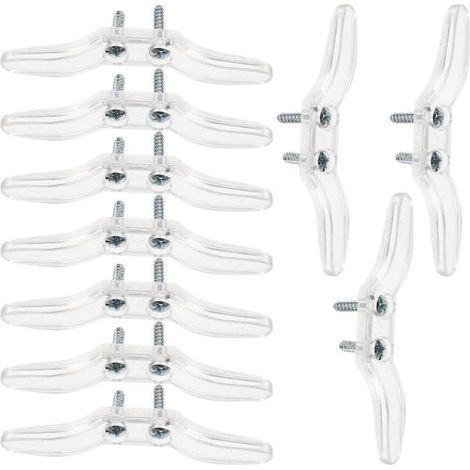 10 clips de sécurité pour corde aveugle Clips de corde aveugle en plastique transparent Clips de corde de sécurité pour enfants (1/4)