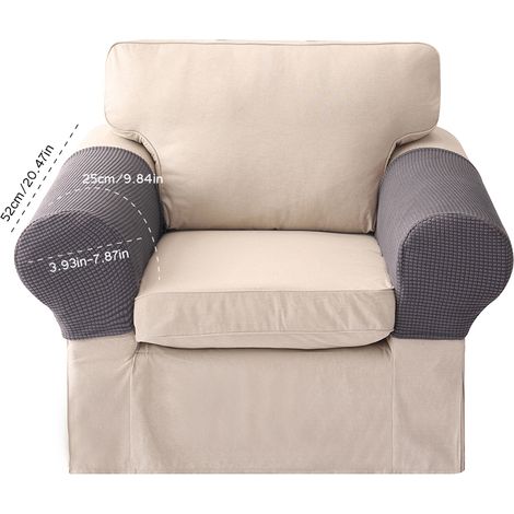Universeller, gestrickter, dicker, rutschfester Sofa-Armlehnenbezug aus flexiblem Polyester (1/5)