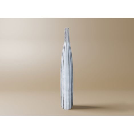 Vase soliflore en résine blanc H101 cm ORME (1/2)